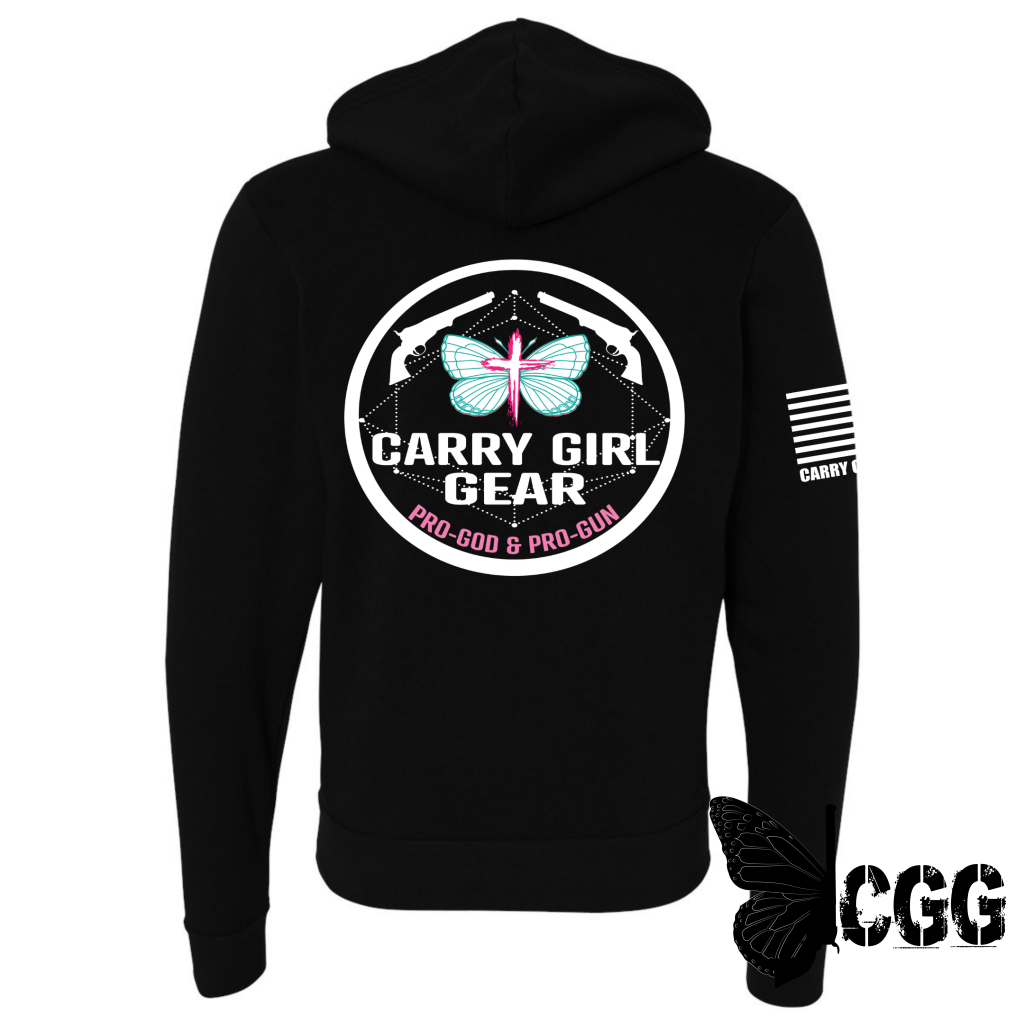 Cgg Original Zippered Hoodie Black / Xs