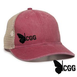 Cgg Ponytail Hat Red