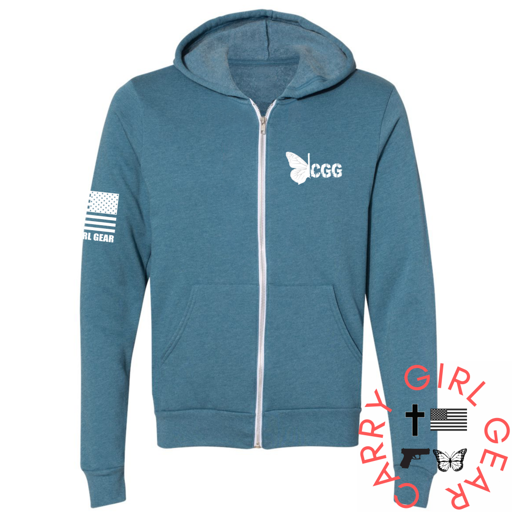 Cgg Zippered Hoodie Deep Teal / Xs