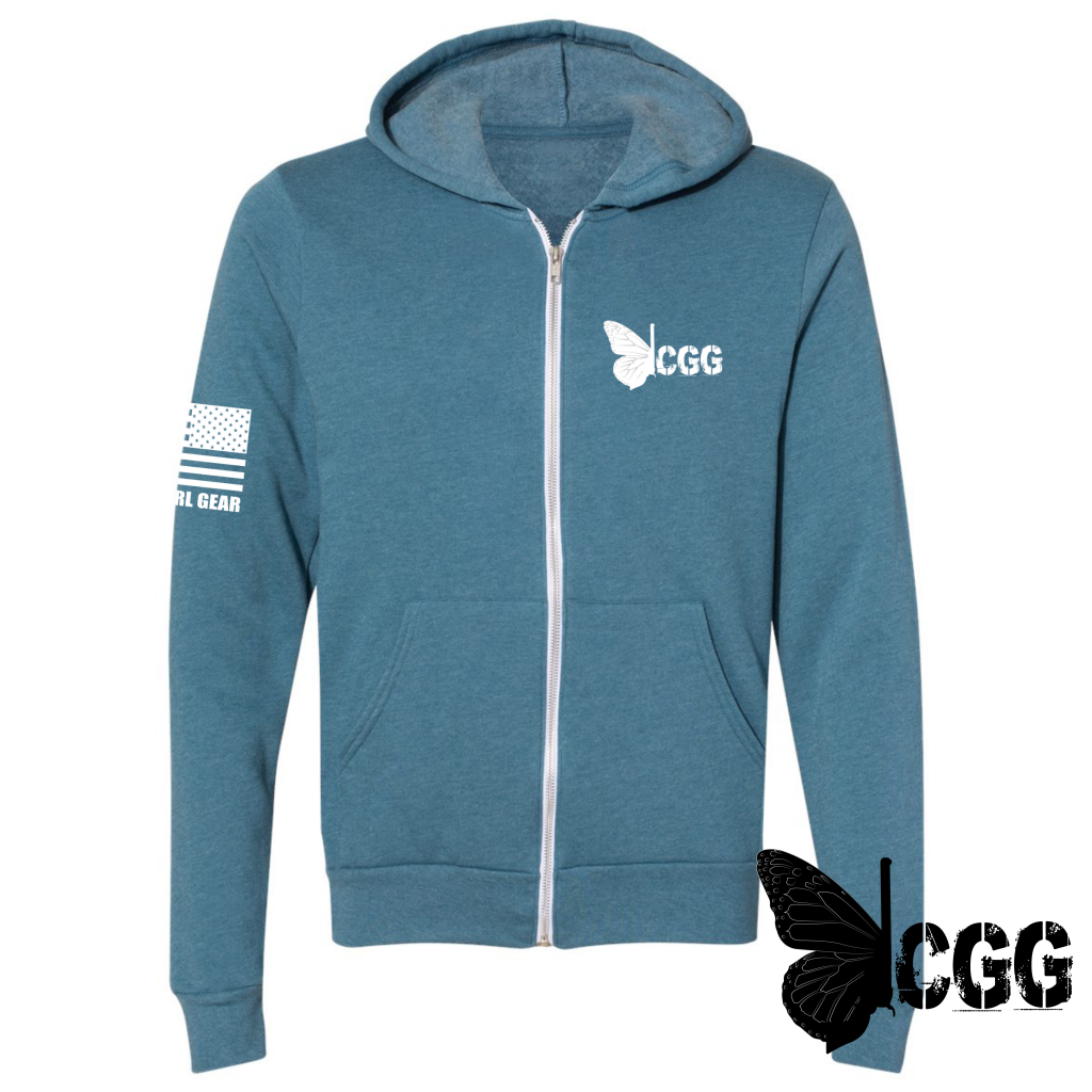 Cgg Zippered Hoodie Deep Teal / Xs