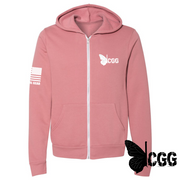 Cgg Zippered Hoodie Mauve / Xs