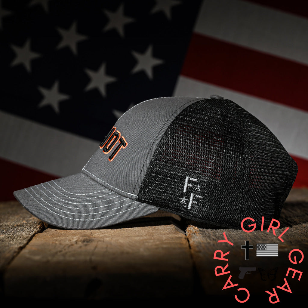 Charcoal & Black ’Patriot’ Trucker Hat Hats