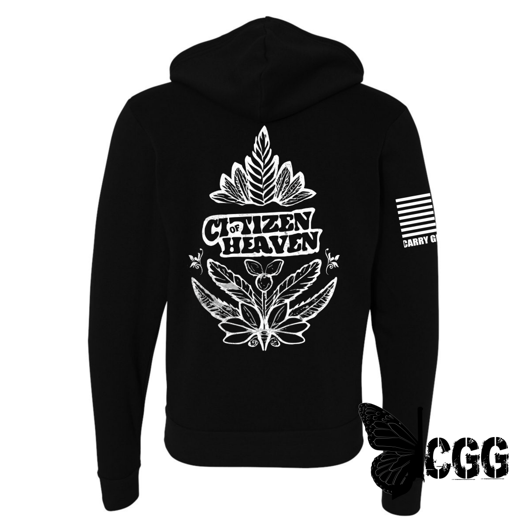 Citizen Zippered Hoodie Black / Xs