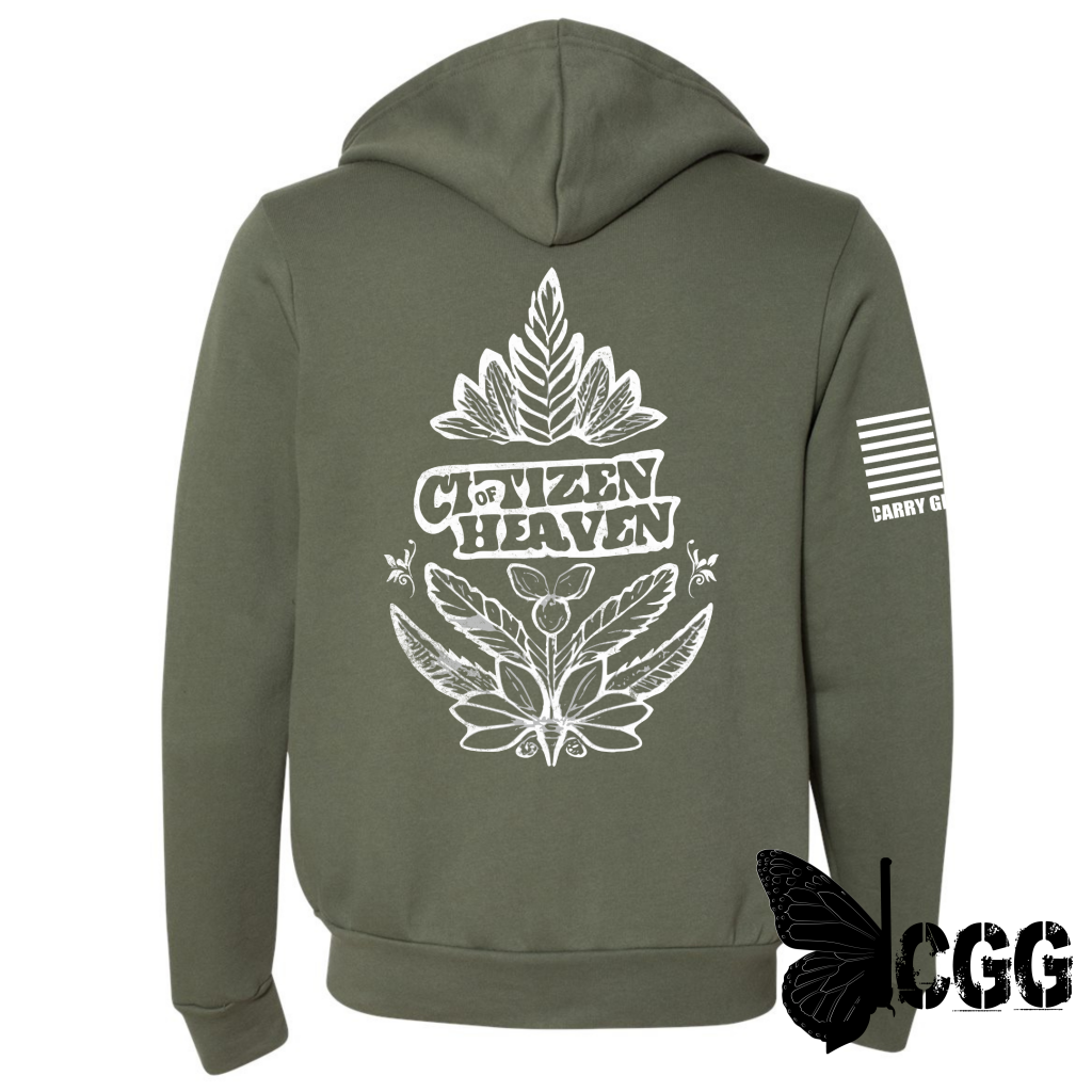 Citizen Zippered Hoodie Military Green / Xs