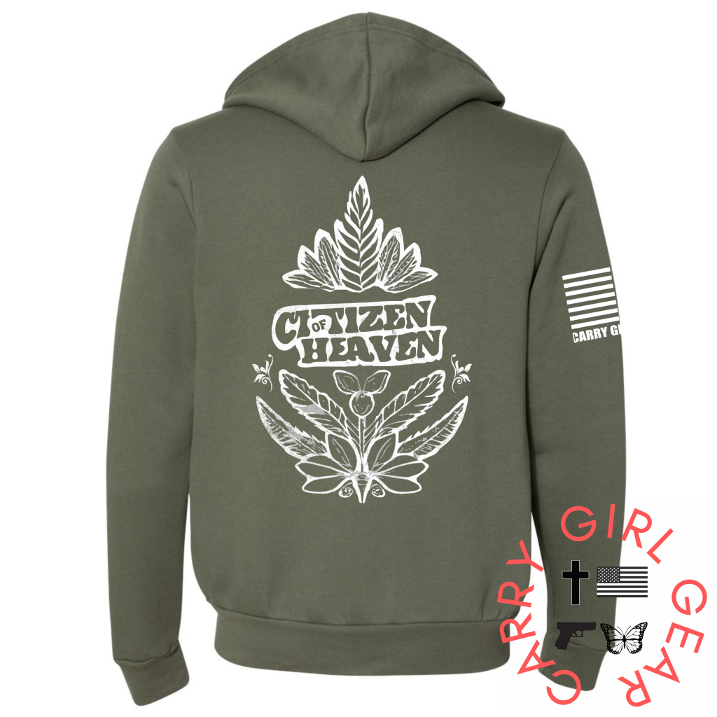 Citizen Zippered Hoodie Military Green / Xs