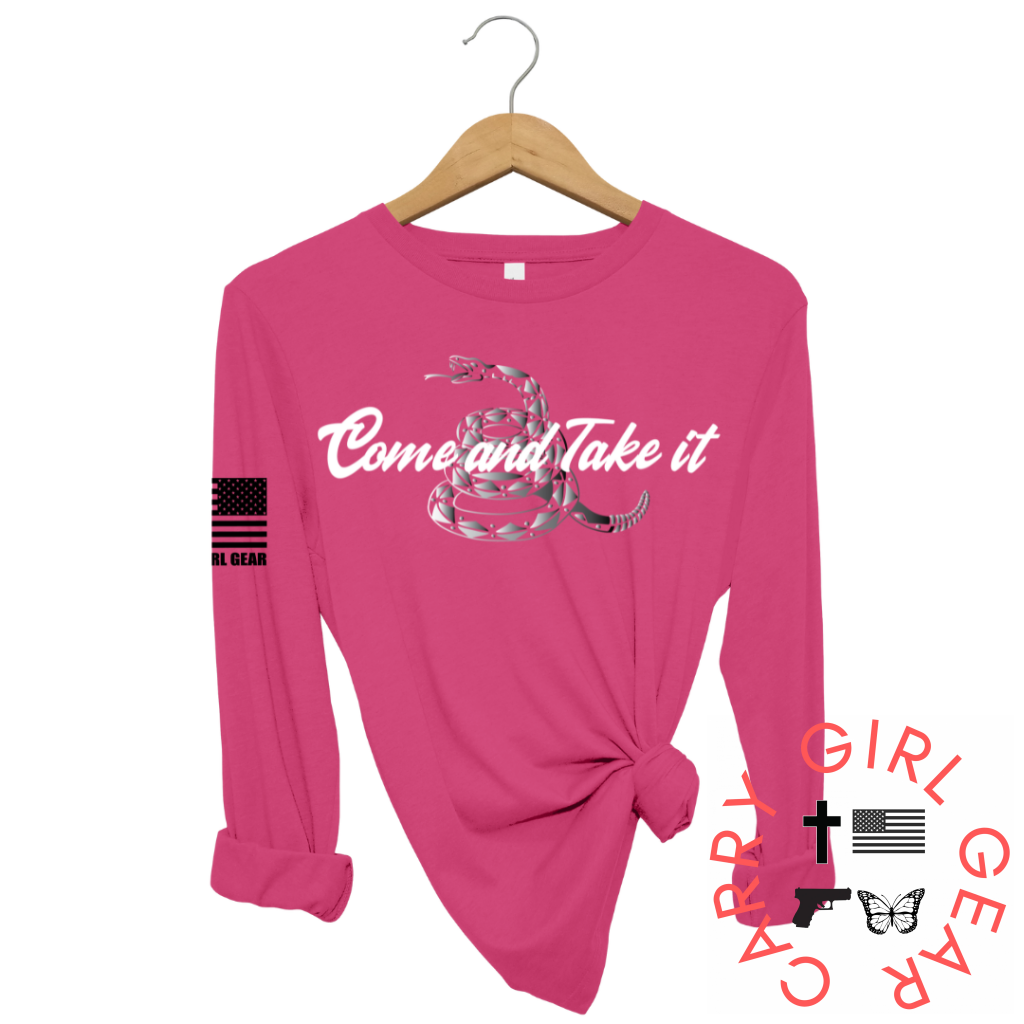 Come & Take It Long Sleeve Berry / Xs