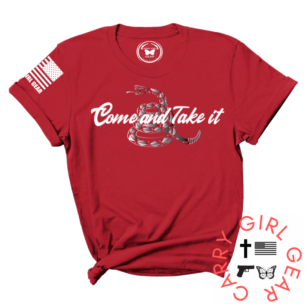 Come & Take It Tee Xs / Red Unisex Cut Cgg Perfect Tee