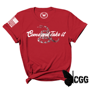 Come & Take It Tee Xs / Red Unisex Cut Cgg Perfect Tee