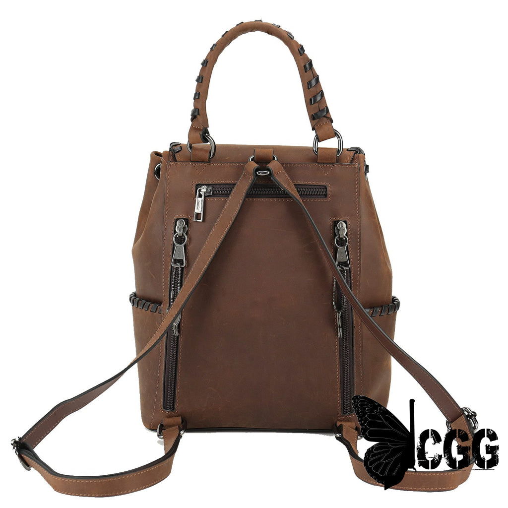 Concealed Carry Allie Leather Backpack By Lady Conceal Backpacks