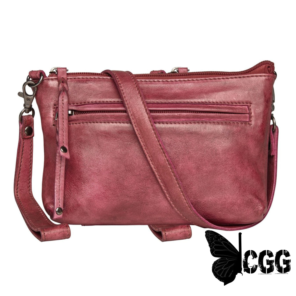 Concealed Carry Amelia Leather Crossbody By Lady Conceal Plum Bags