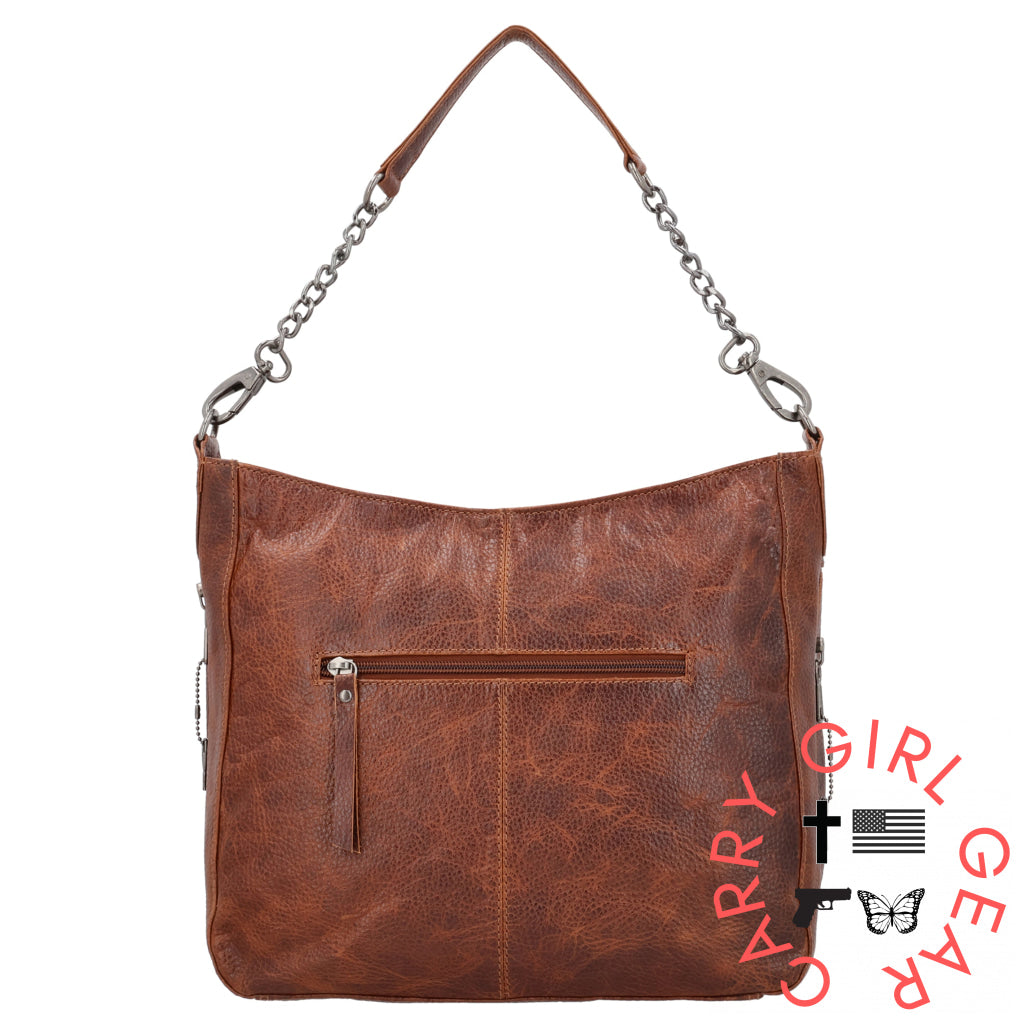 Concealed Carry Ava Leather Hobo By Lady Conceal