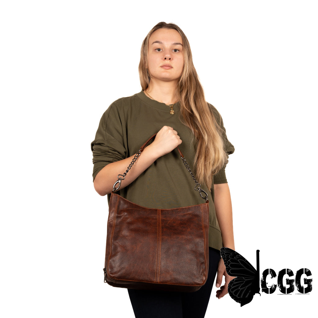 Concealed Carry Ava Leather Hobo By Lady Conceal