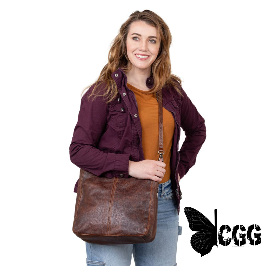 Concealed Carry Ava Leather Hobo By Lady Conceal