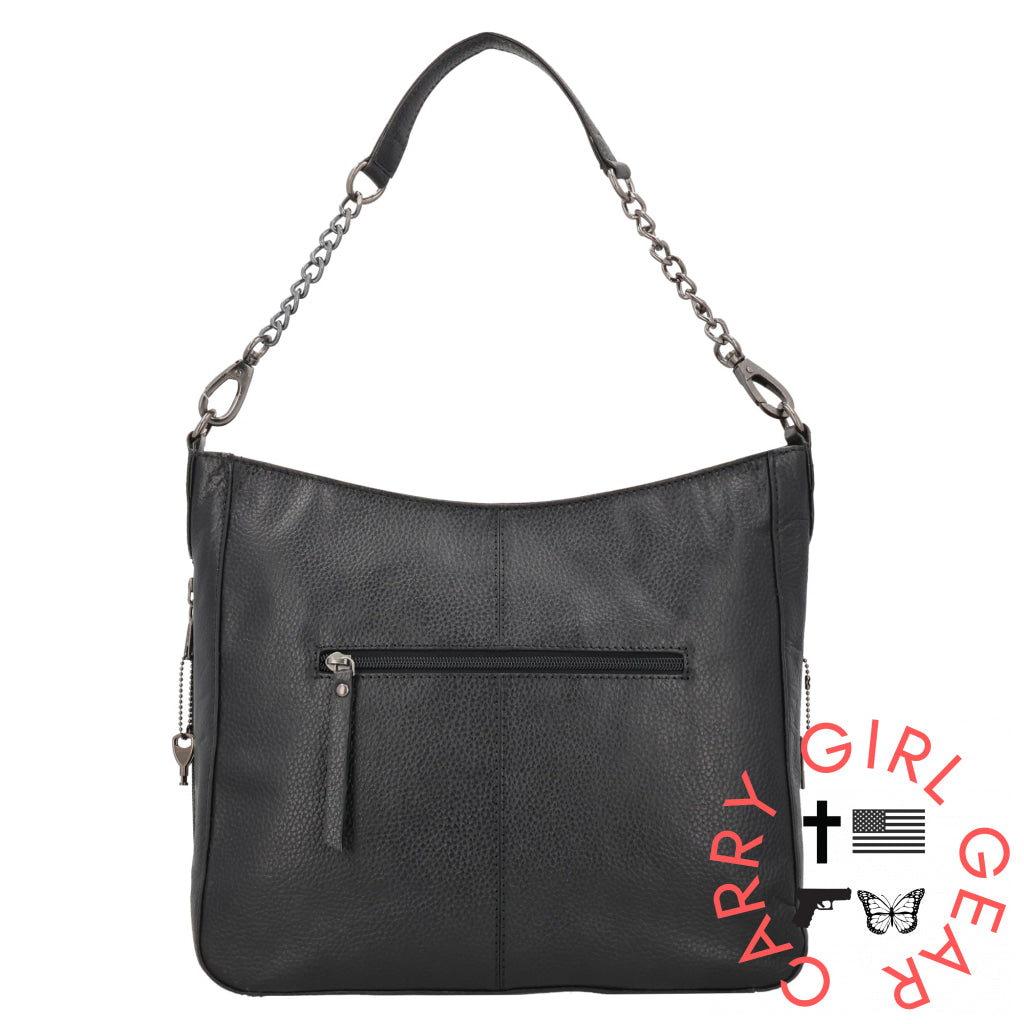 Concealed Carry Ava Leather Hobo By Lady Conceal