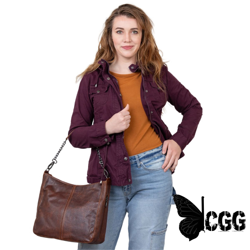 Concealed Carry Ava Leather Hobo By Lady Conceal