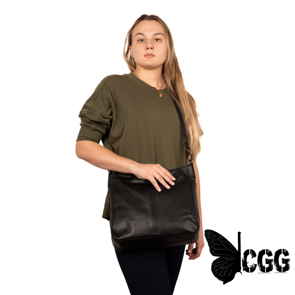 Concealed Carry Ava Leather Hobo By Lady Conceal