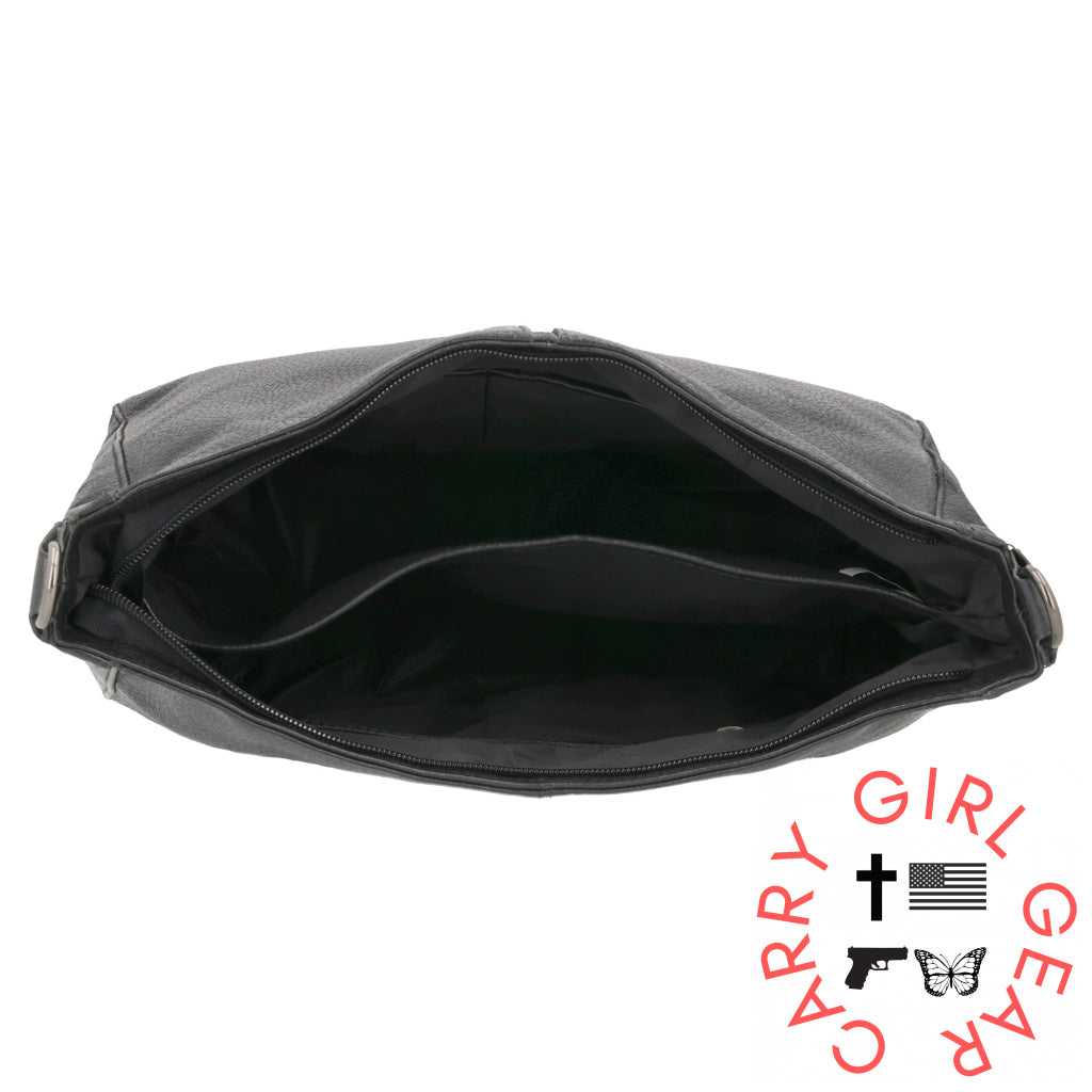 Concealed Carry Ava Leather Hobo By Lady Conceal