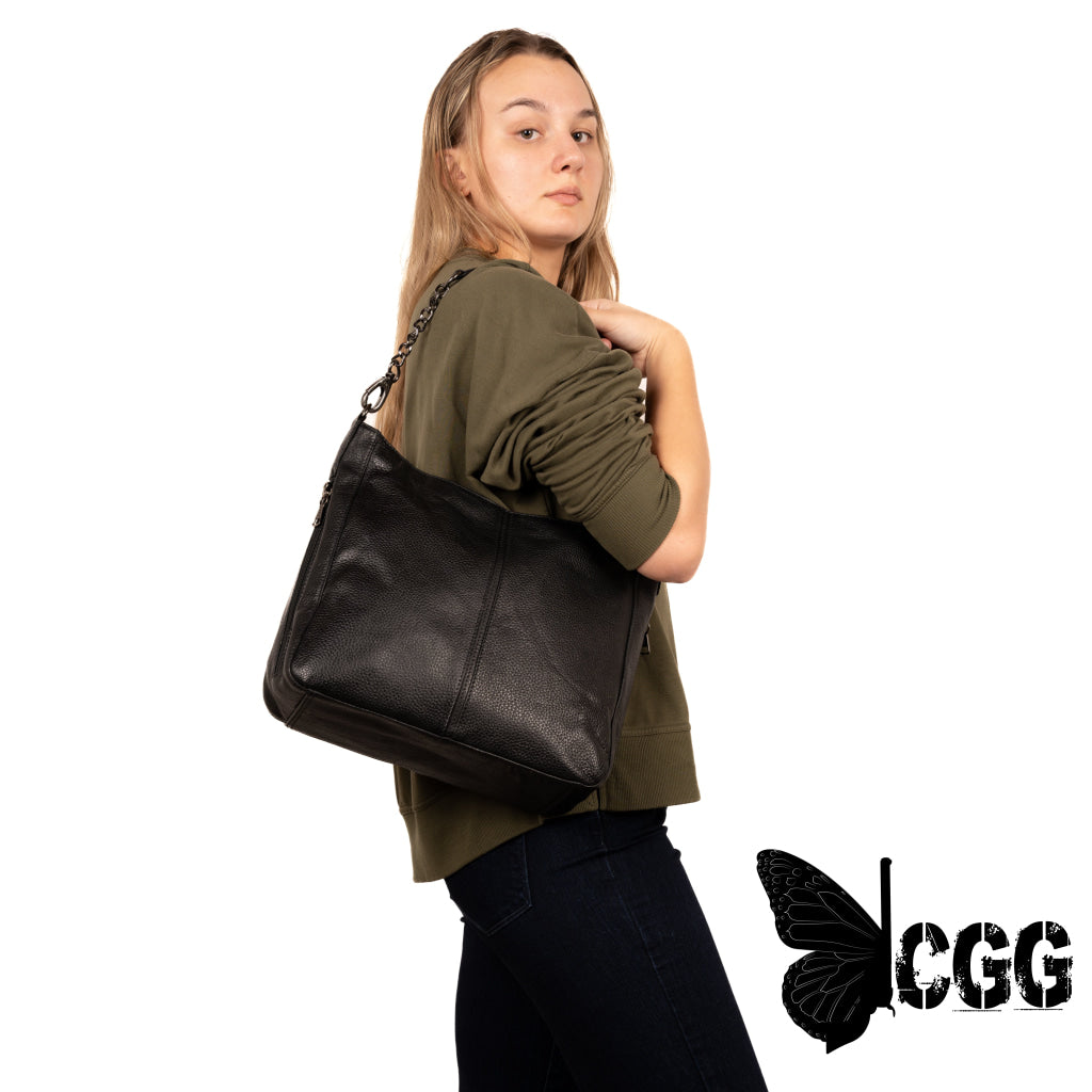 Concealed Carry Ava Leather Hobo By Lady Conceal