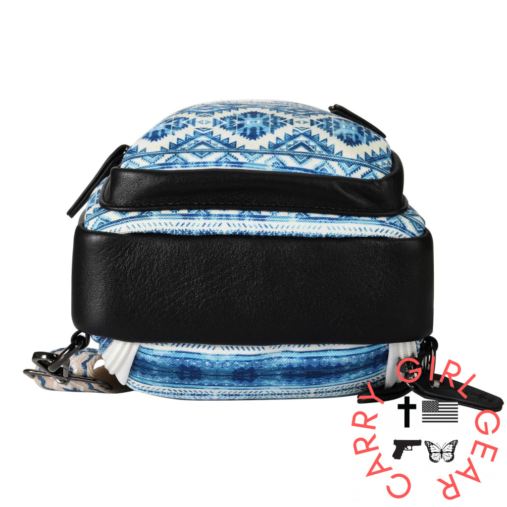 Concealed Carry Aztec Indie Canvas Sling by DS Conceal