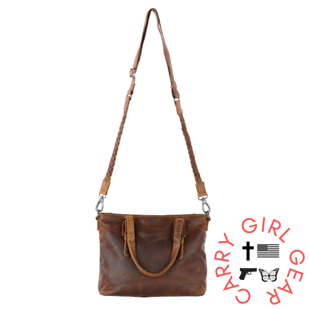 Concealed Carry Bailey Leather Satchel By Lady Conceal Satchels