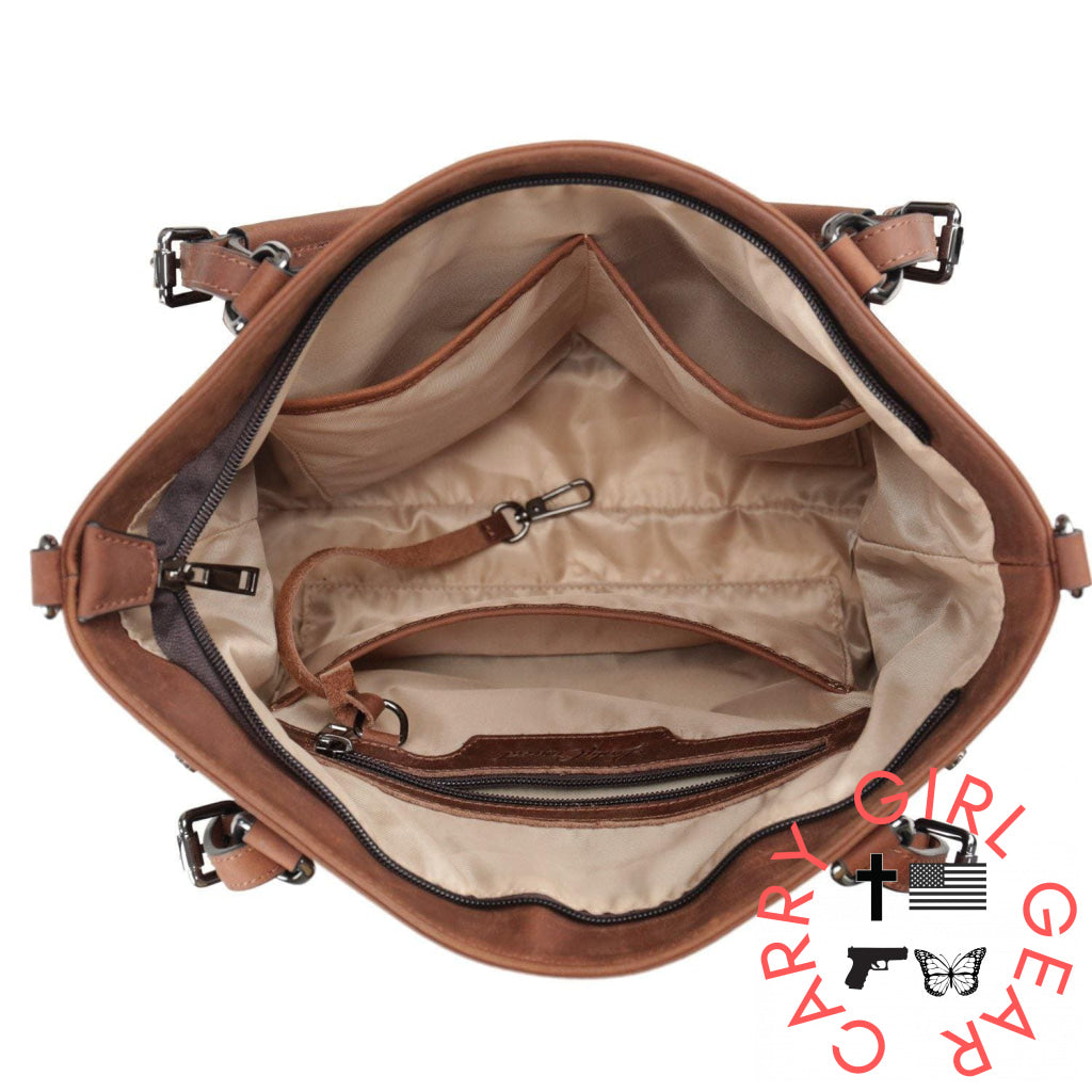 Concealed Carry Bailey Leather Satchel By Lady Conceal Satchels