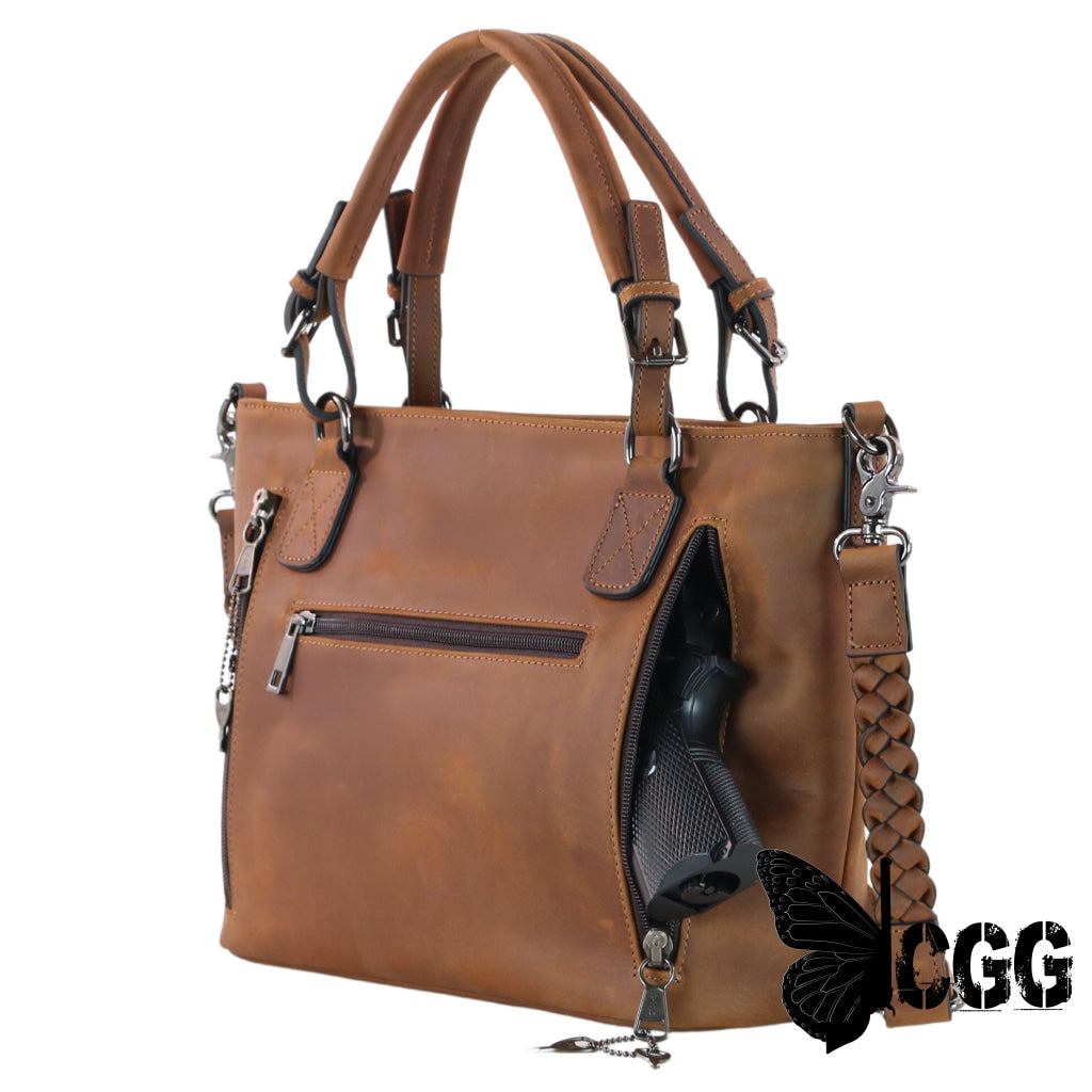 Concealed Carry Bailey Leather Satchel By Lady Conceal Satchels