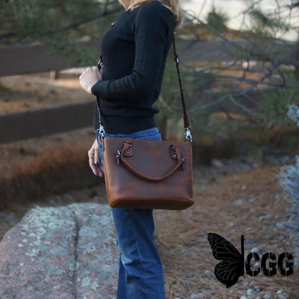 Concealed Carry Bailey Leather Satchel By Lady Conceal Satchels