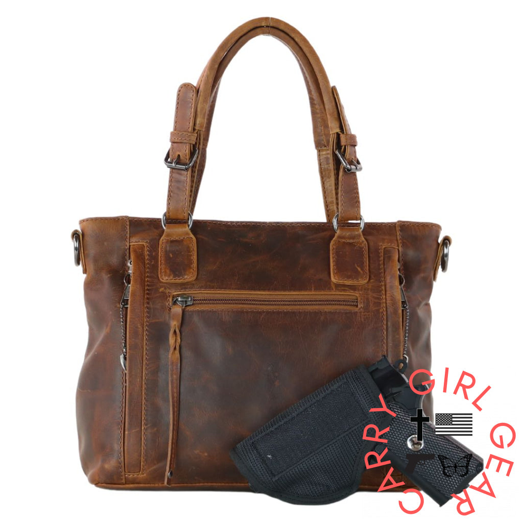 Concealed Carry Bailey Leather Satchel By Lady Conceal Satchels