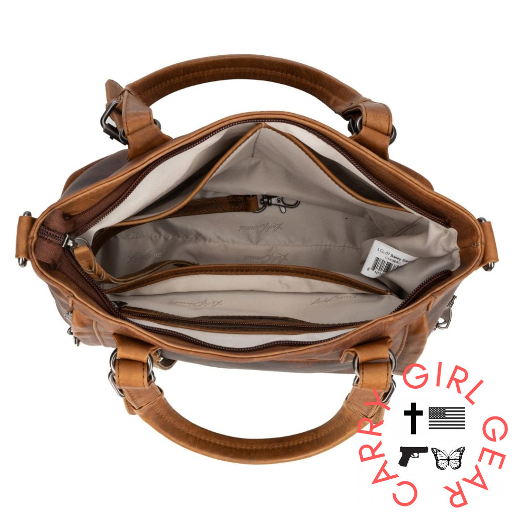 Concealed Carry Bailey Leather Satchel By Lady Conceal Satchels