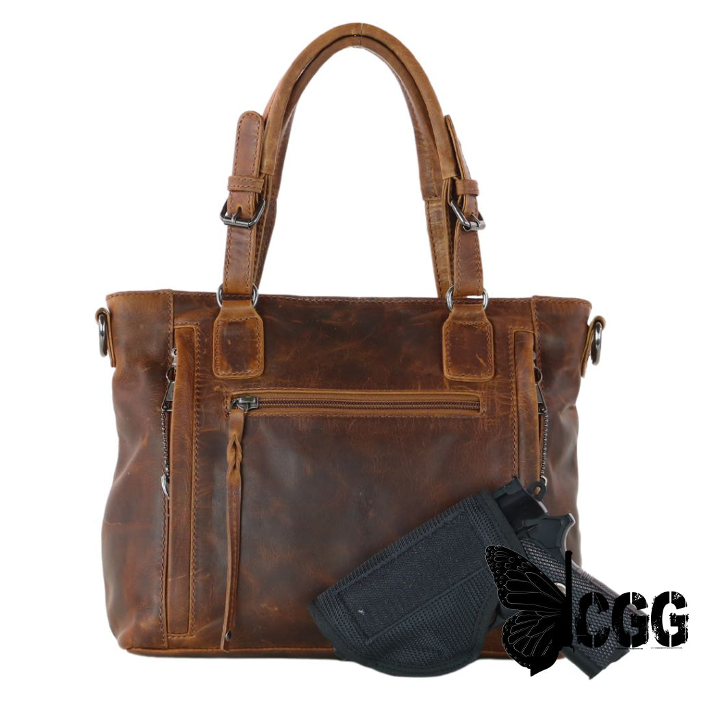 Concealed Carry Bailey Leather Satchel By Lady Conceal Satchels