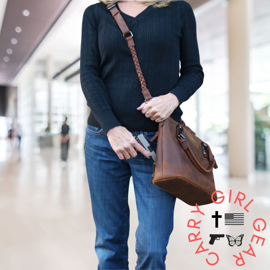 Concealed Carry Bailey Leather Satchel By Lady Conceal Satchels