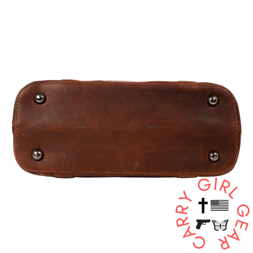 Concealed Carry Bella Leather Tote By Lady Conceal Totes