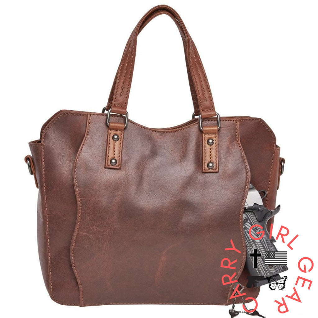 Concealed Carry Bethany Leather Satchel By Lady Conceal Satchels