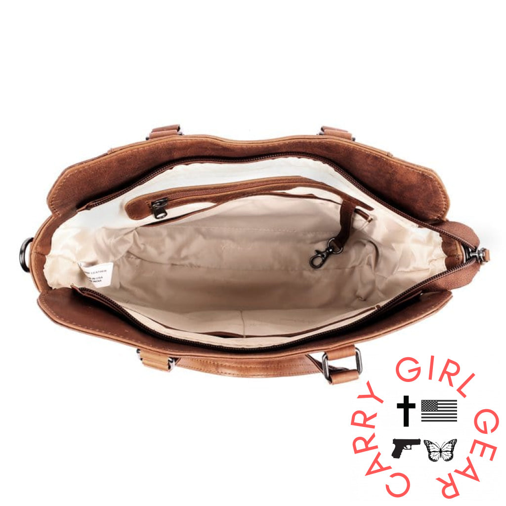 Concealed Carry Bethany Leather Satchel By Lady Conceal Satchels