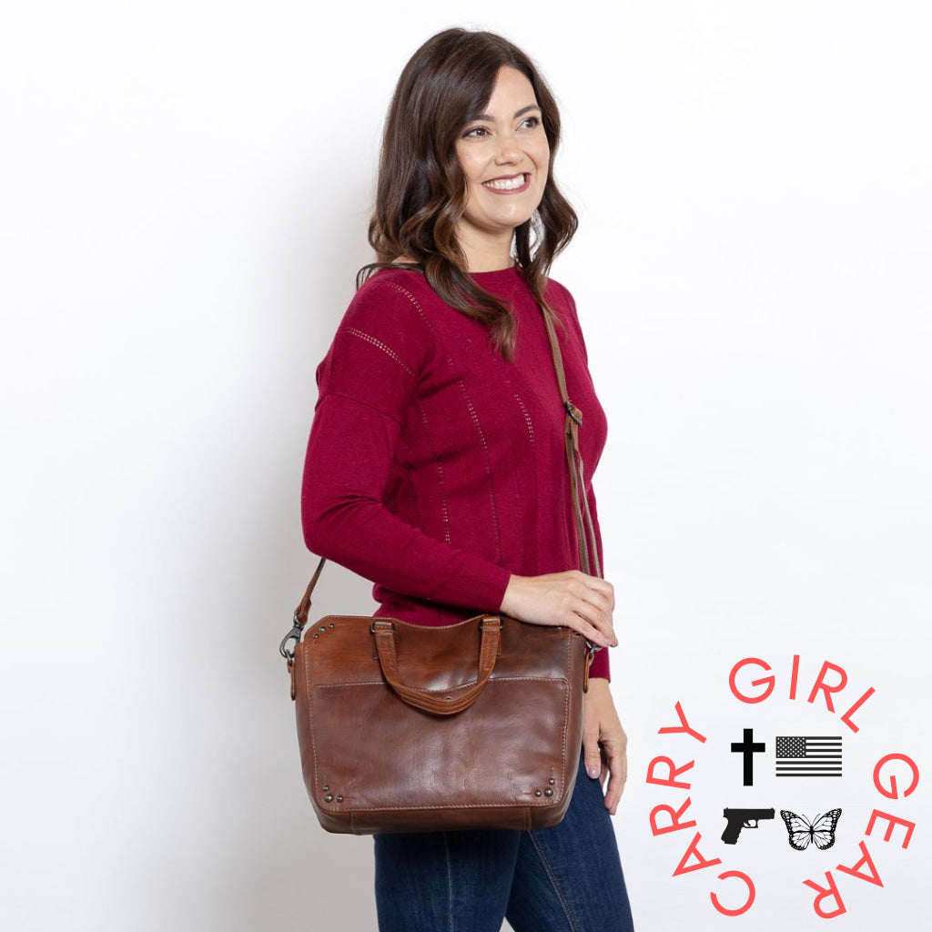 Concealed Carry Bethany Leather Satchel By Lady Conceal Satchels