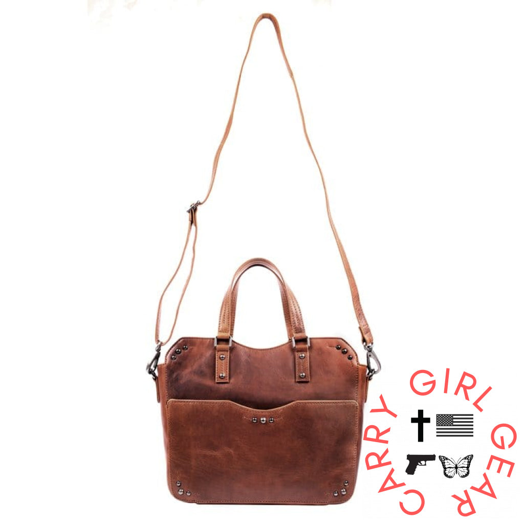 Concealed Carry Bethany Leather Satchel By Lady Conceal Satchels