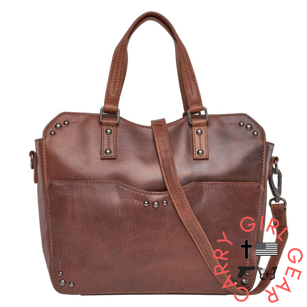 Concealed Carry Bethany Leather Satchel By Lady Conceal Satchels
