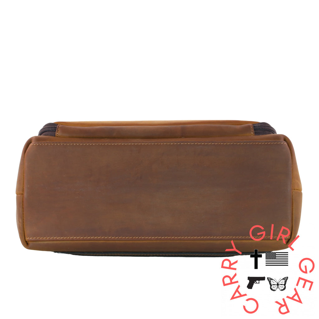 Concealed Carry Brynlee Leather Crossbody By Lady Conceal Bags
