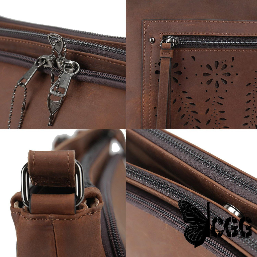 Concealed Carry Brynlee Leather Crossbody By Lady Conceal Bags