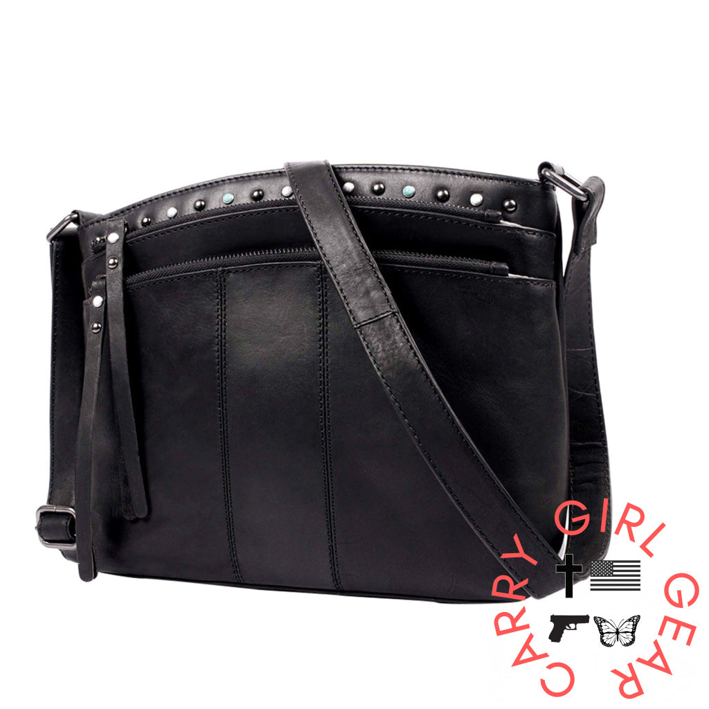 Concealed Carry Brynn Leather Crossbody By Lady Conceal Bags
