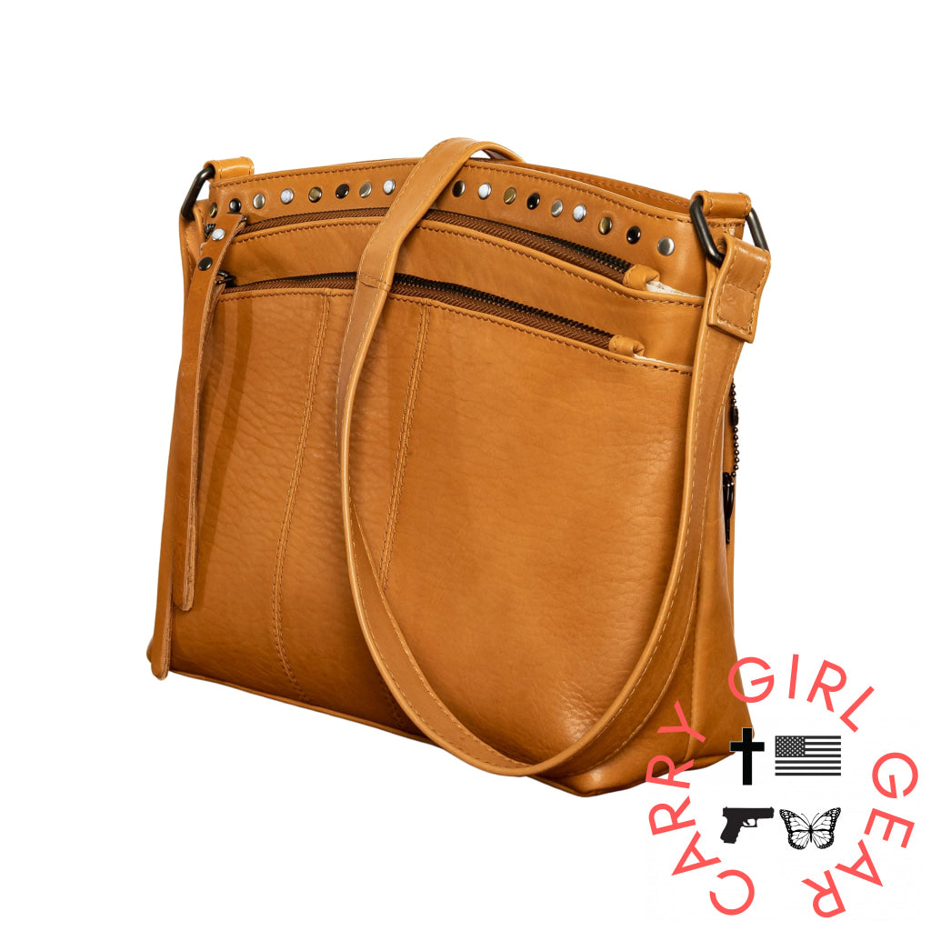 Concealed Carry Brynn Leather Crossbody By Lady Conceal Bags