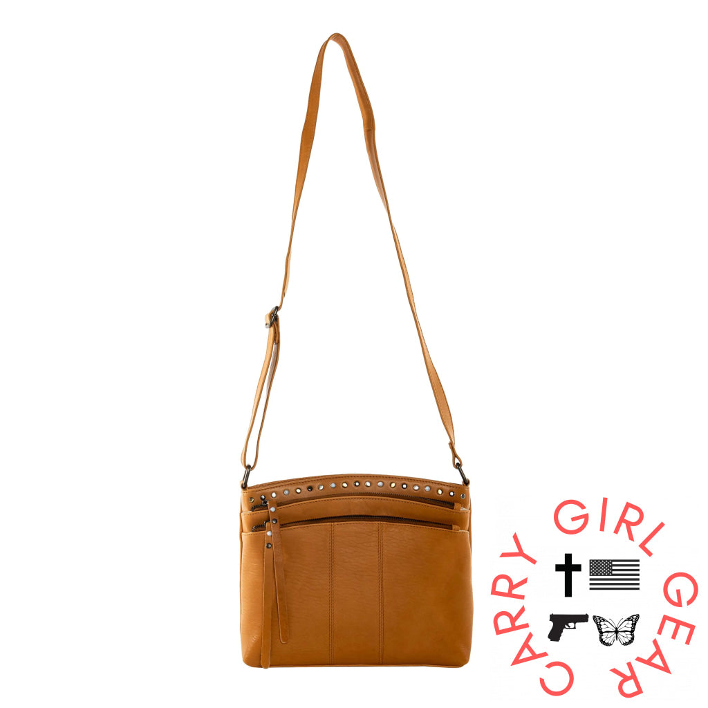 Concealed Carry Brynn Leather Crossbody By Lady Conceal Bags