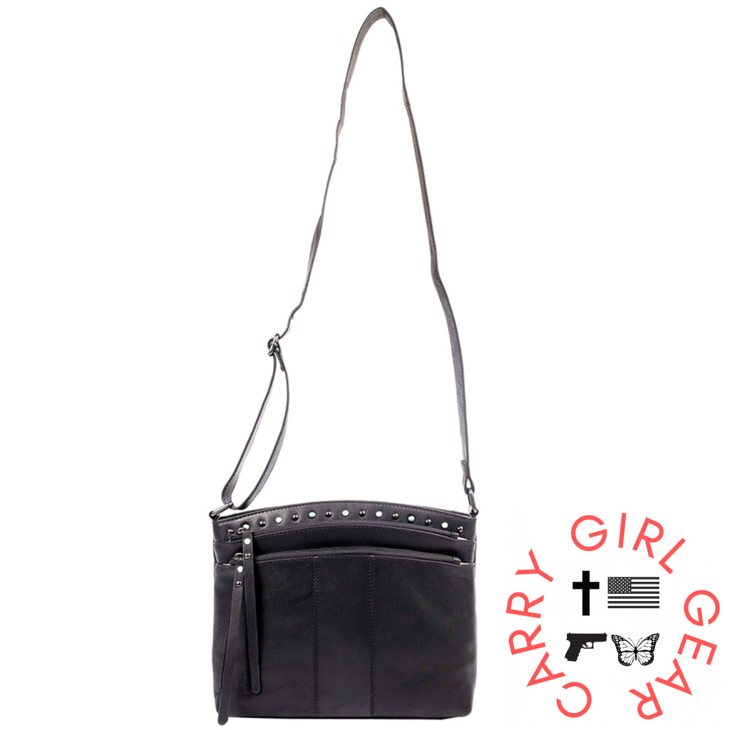 Concealed Carry Brynn Leather Crossbody By Lady Conceal Bags