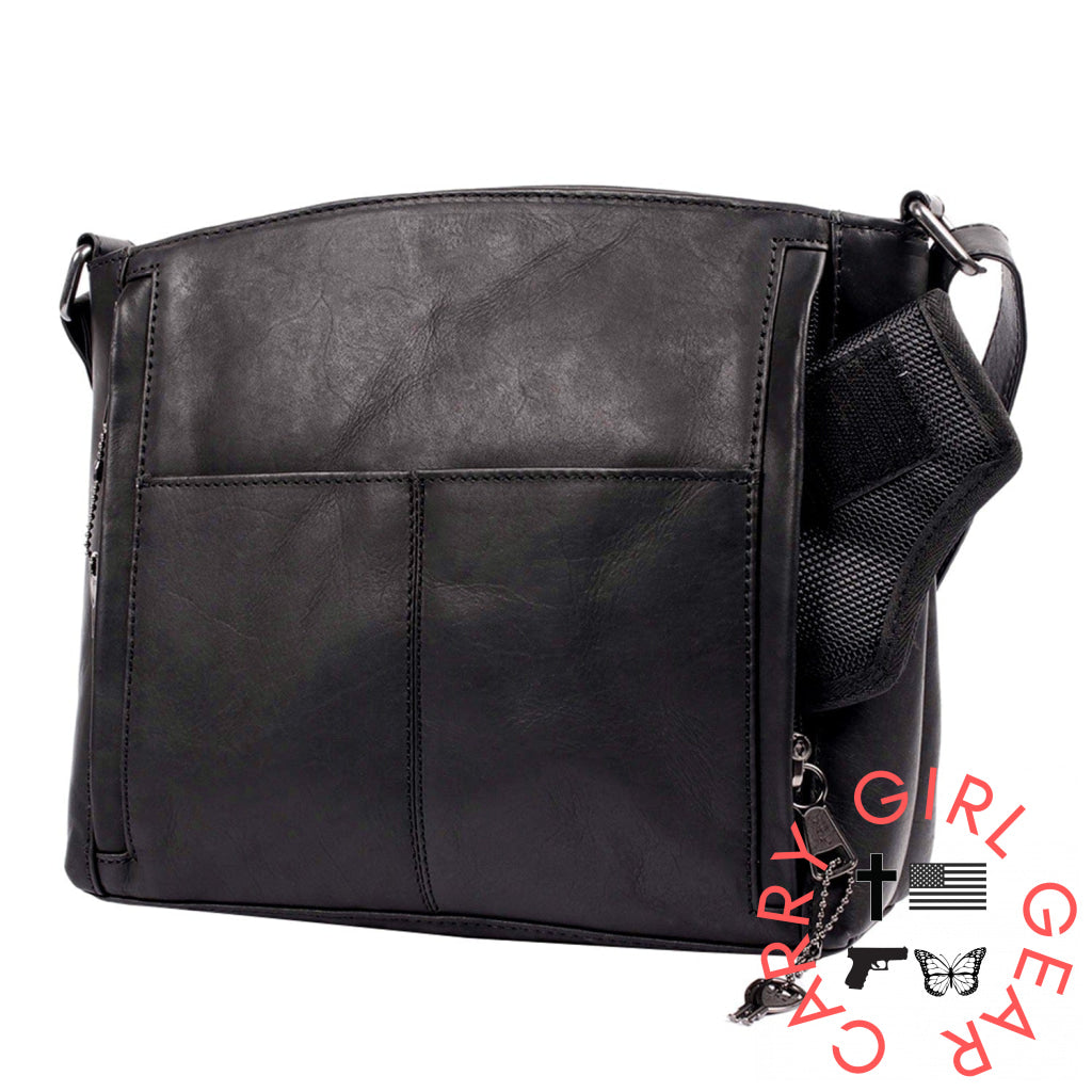 Concealed Carry Brynn Leather Crossbody By Lady Conceal Bags