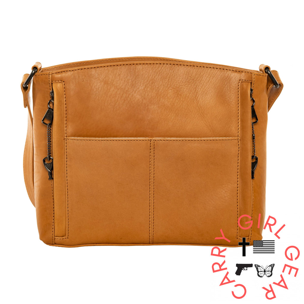 Concealed Carry Brynn Leather Crossbody By Lady Conceal Bags