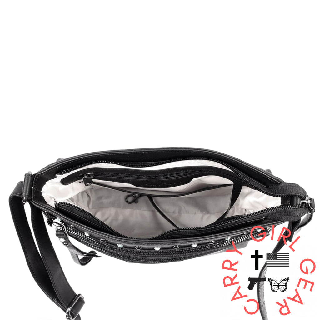 Concealed Carry Brynn Leather Crossbody By Lady Conceal Bags