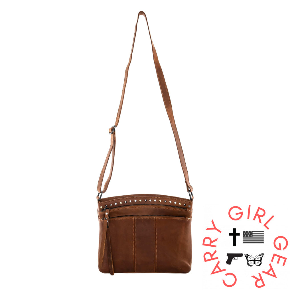 Concealed Carry Brynn Leather Crossbody By Lady Conceal Bags