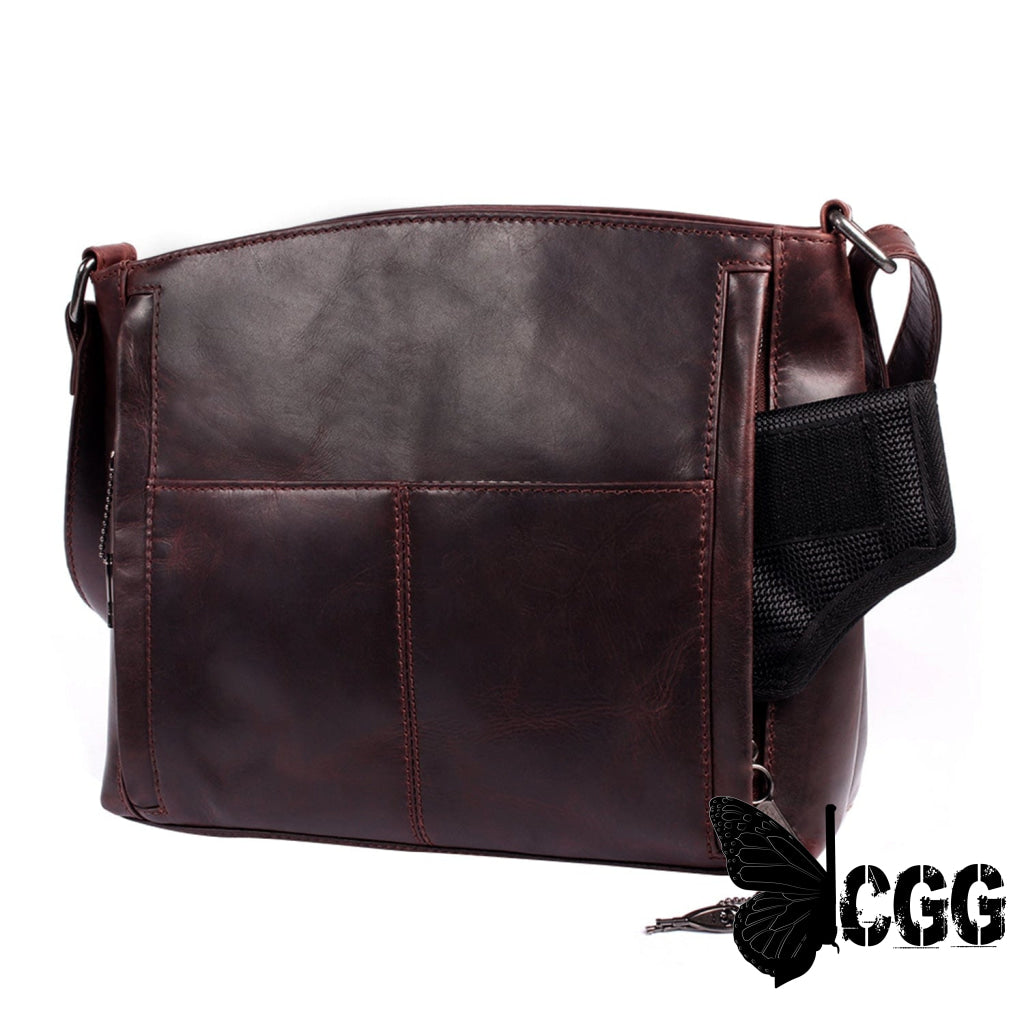 Concealed Carry Brynn Leather Crossbody By Lady Conceal Bags