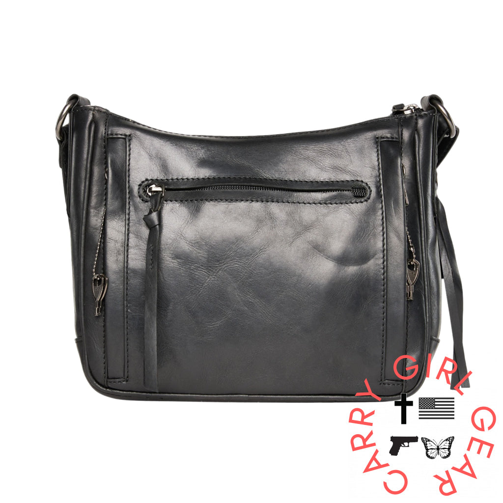 Concealed Carry Callie Leather Crossbody By Lady Conceal Bags