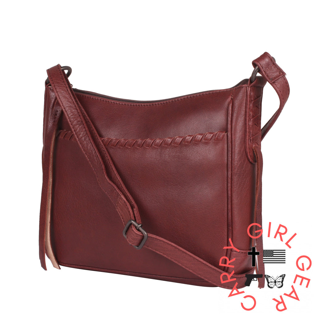 Concealed Carry Callie Leather Crossbody By Lady Conceal Bags